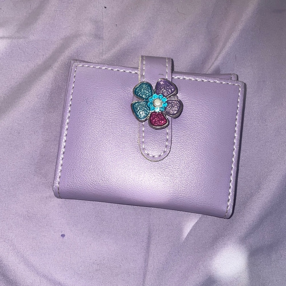 purple 2000s wallet